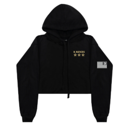 EMINEM - TOP GUNNER PATCH CROPPED HOODIE