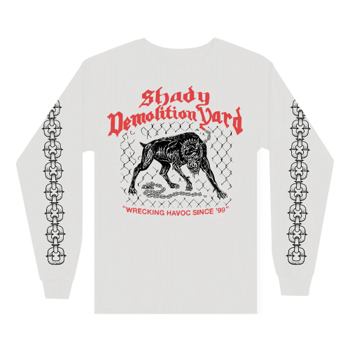 SHADY DEMOLITION JUNKYARD DOG LONGSLEEVE (WHITE)