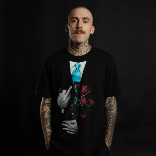 TDOSS MIDDLE FINGER ROSES T-SHIRT